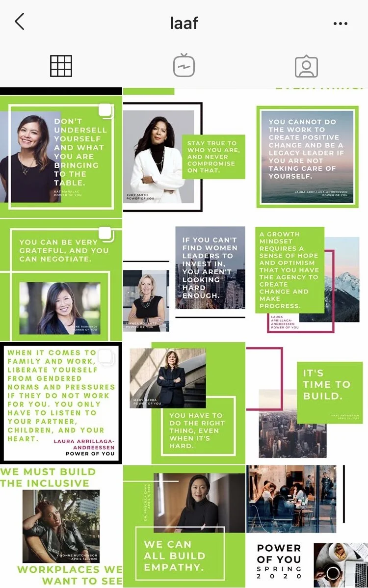 LAAF social media content